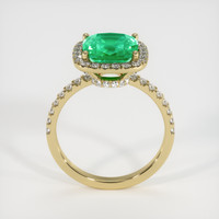 2.34 Ct. Emerald  Ring - 18K Yellow Gold