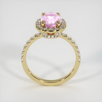 3.04 Ct. Pink Sapphire Ring, 18K Yellow Gold 3