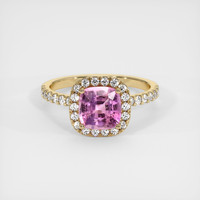 2.06 Ct. Sapphire Ring, 18K Yellow Gold 1