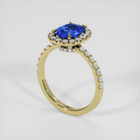 1.95 Ct. Blue Sapphire Ring, 18K Yellow Gold 2