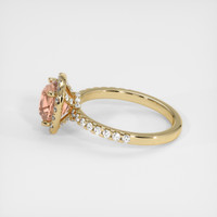 2.33 Ct. Padparadscha Sapphire Ring, 18K Yellow Gold 4