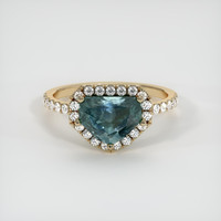2.59 Ct. Sapphire Ring, 18K Yellow Gold 1