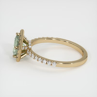 0.81 Ct. Sapphire Ring, 18K Yellow Gold 4