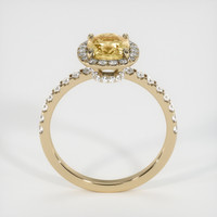 1.45 Ct. Orangish Yellow Sapphire Ring, 18K Yellow Gold 3