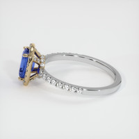 1.00 Ct. Sapphire Ring, 14K Yellow & White 4