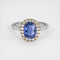 1.76 Ct. Gemstone Ring, 14K Yellow & White 1