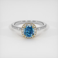 1.85 Ct. Gemstone Ring, 14K Yellow & White 1