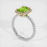 1.70 Ct. Gemstone Ring, 14K Yellow & White 2