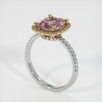 0.75 Ct. Sapphire Ring, 14K Yellow & White 2