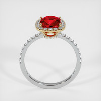 1.30 Ct. Ruby Ring, 14K Yellow & White 3