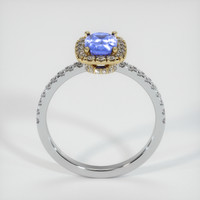 1.00 Ct. Blue Sapphire Ring, 18K Yellow & White 3