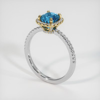 1.85 Ct. Gemstone Ring, 18K Yellow & White 2