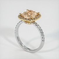 3.43 Ct. Sapphire Ring, 18K Yellow & White 2