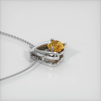 0.54 Ct. Sapphire Pendant, 14K White Gold 3