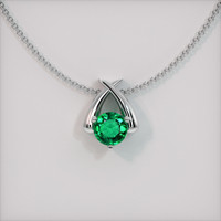 Emerald Pendant 0.95 Ct., 18K White Gold Preview