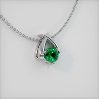 Emerald Pendant 0.95 Ct., 18K White Gold Preview