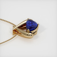 2.51 Ct. Blue Sapphire Pendant, 14K Yellow Gold 3
