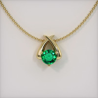 Emerald Pendant 0.95 Ct., 18K Yellow Gold Preview