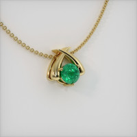 1.69 Ct. Emerald  Pendant - 18K Yellow Gold