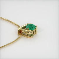 1.69 Ct. Emerald Pendant, 18K Yellow Gold 3