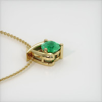 0.82 Ct. Emerald  Pendant - 18K Yellow Gold