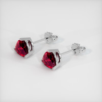 <span>1.21</span>&nbsp;<span class="tooltip-light">Ct.Tw.<span class="tooltiptext">Total Carat Weight</span></span> Ruby Earrings, Platinum 950 2