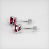 1.21 Ct.Tw. Ruby Earrings, 14K White Gold 3