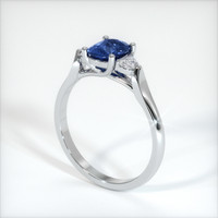 1.03 Ct. Blue Sapphire Ring, Platinum 950 2