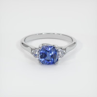 1.20 Ct. Blue Sapphire Ring, Platinum 950 1