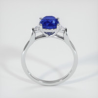 2.04 Ct. Blue Sapphire Ring, Platinum 950 3