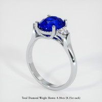 4.05 Ct. Sapphire Ring, Platinum 950 2