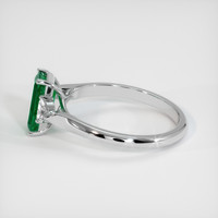 0.88 Ct. Emerald  Ring - Platinum 950