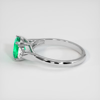 1.23 Ct. Emerald Ring, Platinum 950 4
