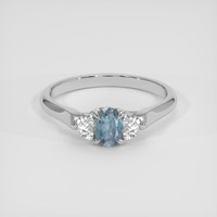 0.47 Ct. Bluish Green to Reddish Purple Alexandrite Ring, Platinum 950 1