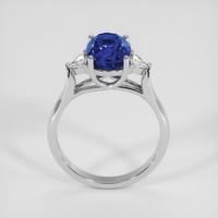 3.77 Ct. Blue Sapphire Ring, Platinum 950 3