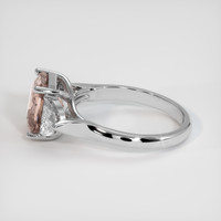 4.09 Ct. Padparadscha Sapphire Ring, Platinum 950 4