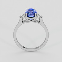 3.31 Ct. Blue Sapphire Ring, Platinum 950 3