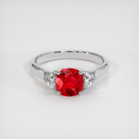 1.11 Ct. Ruby Ring, Platinum 950 1