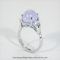 6.04 Ct. Grey Sapphire Ring, Platinum 950 2