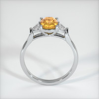 1.16 Ct. Orangish Yellow Sapphire Ring, Platinum 950 3