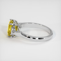 2.68 Ct. Yellow Sapphire Ring, Platinum 950 4