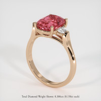 2.62 Ct. Gemstone Ring, 14K Rose Gold 2