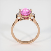 3.34 Ct. Pink Sapphire Ring, 14K Rose Gold 3