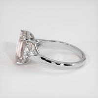 4.16 Ct. Peach Sapphire Ring, 18K Rose Gold 4