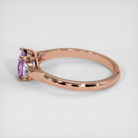1.03 Ct. Pinkish Purple Sapphire Ring, 18K Rose Gold 4