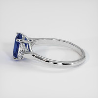 3.13 Ct. Blue Sapphire Ring, 10K White Gold 4