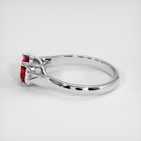 1.37 Ct. Ruby Ring, 10K White Gold 4
