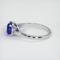 2.04 Ct. Blue Sapphire Ring, 14K White Gold 4