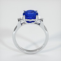 3.40 Ct. Blue Sapphire Ring, 14K White Gold 3