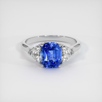 2.78 Ct. Sapphire Ring, 14K White Gold 1